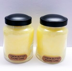 LEMON BUTTER POUNDCAKE -A Cheerful Giver Baby Jar Single Wick Candle, 6 oz(2pck)